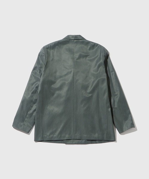 ADAM ET ROPE'(アダムエロペ)の「キュプラコットン ダブルブレスト ジャケット / セットアップ対応(テーラードジャケット・メンズ・ブラック/チャコールグレー・L/M)」の8枚目の写真