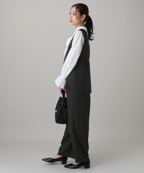 GLOBAL WORK（グローバルワーク）の「MATINEE LINE/ツィードライク/サロペット/625085（サロペット/オーバーオール・レディース・ダークブラウン/ベージュ/チャコールグレー・LARGE/MEDIUM）」の7枚目の写真