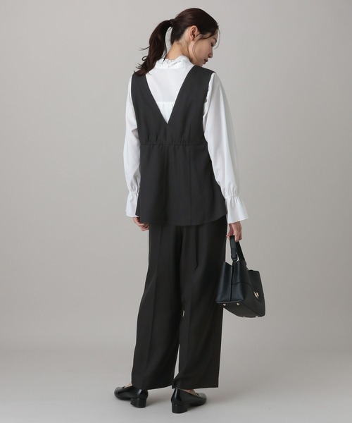 GLOBAL WORK（グローバルワーク）の「MATINEE LINE/ツィードライク/サロペット/625085（サロペット/オーバーオール・レディース・ダークブラウン/ベージュ/チャコールグレー・LARGE/MEDIUM）」の8枚目の写真
