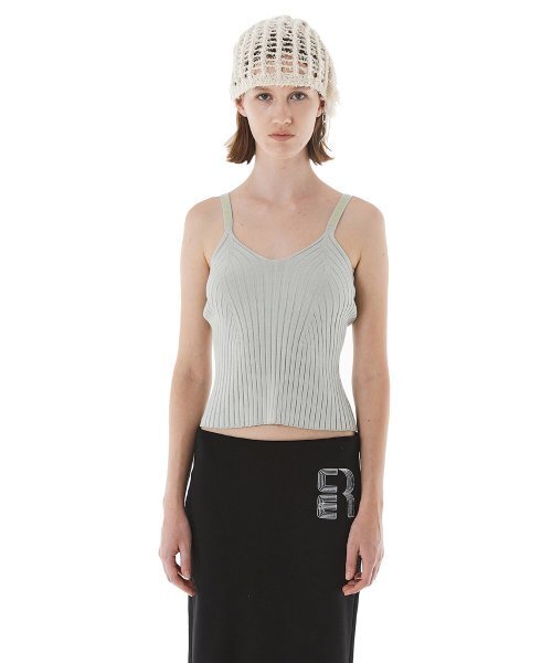 JACQUARD STRAP SLEEVELESS / MINT