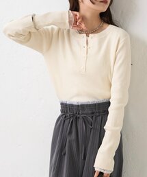 【ZOZO限定/REVIVAL】26SSヘンリーリブニット