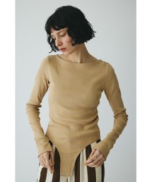 HeRIN.CYE | Teleco back open tee　　テレコバックオープンT(Tシャツ/カットソー)