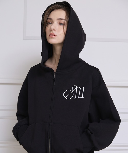 EIMY ISTOIRE(エイミーイストワール)の「EIMYロゴダンボールパーカー(Tシャツ/カットソー・レディース・ブラック/オフホワイト/グレー・F)」の14枚目の写真