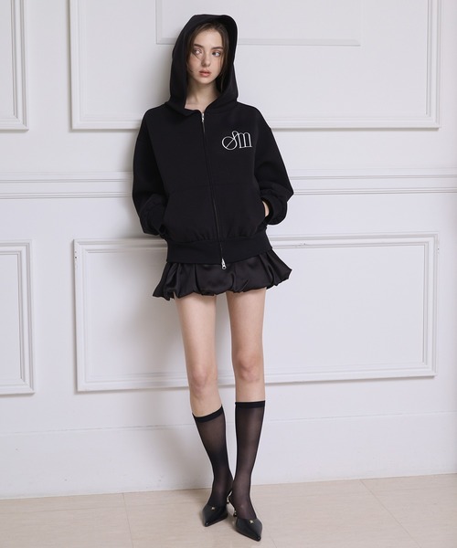 EIMY ISTOIRE(エイミーイストワール)の「EIMYロゴダンボールパーカー(Tシャツ/カットソー・レディース・ブラック/オフホワイト/グレー・F)」の15枚目の写真