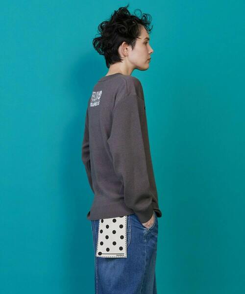 FRAPBOIS（フラボア）の「FELIX フェイスニット（ニット/セーター・レディース・チャコールグレー・1/2）」の4枚目の写真