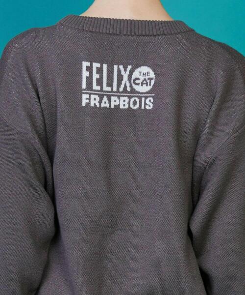 FRAPBOIS（フラボア）の「FELIX フェイスニット（ニット/セーター・レディース・チャコールグレー・1/2）」の6枚目の写真