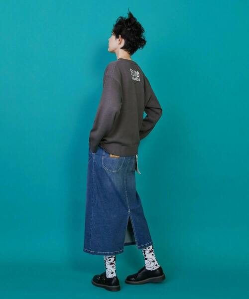 FRAPBOIS（フラボア）の「FELIX フェイスニット（ニット/セーター・レディース・チャコールグレー・1/2）」の10枚目の写真