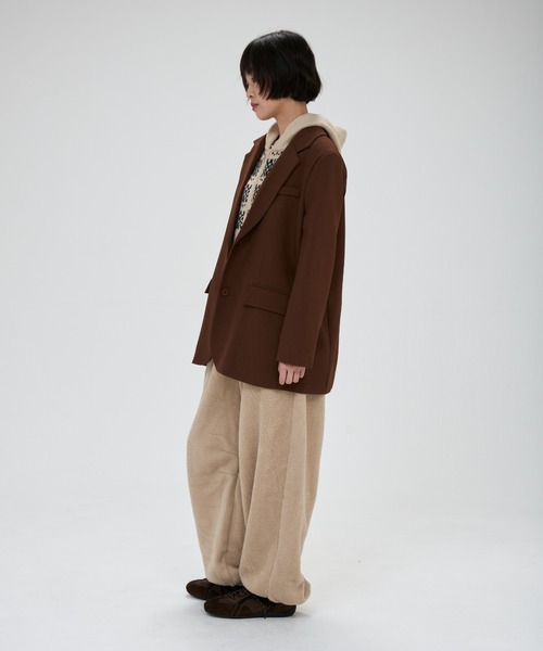 full/fill.(フルフィル)の「light over jacket / ライトオーバージャケット(テーラードジャケット・レディース・グレー/ブラウン・FREE)」の11枚目の写真