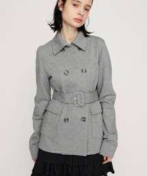 SLY(�X���C)��SWEAT FABRIC PEA COAT �X�E�F�b�g�t�@�u���b�N�s�[�R�\�g �t��(�s�[�R�[�g)