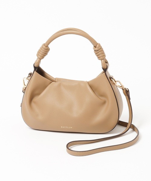 BAYFLOW（ベイフロー）の「[500mlのペットボトルも入る]ノットワンハンドルショルダーバッグ（ハンドバッグ・レディース・ブラック/ベージュ/ライトグリーン・FREE）」の11枚目の写真