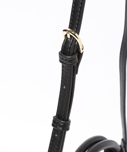 BAYFLOW（ベイフロー）の「[500mlのペットボトルも入る]ノットワンハンドルショルダーバッグ（ハンドバッグ・レディース・ブラック/ベージュ/ライトグリーン・FREE）」の21枚目の写真