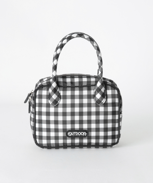 OUTDOOR PRODUCTS(アウトドアプロダクツ)の「2WAY CUBEBAG GinghamCheck(ショルダーバッグ・レディース・ブラック系その他・FREE)」の1枚目の写真