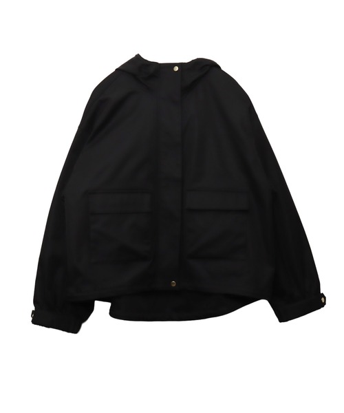 libelle more（リベル モア）の「【テフロン加工／防汚機能／撥水】Eツイルギャザーブルゾン マウンテンパーカー（マウンテンパーカー・レディース・ブラック/オリーブ/グレイッシュベージュ/アイボリー/ネイビー・L/M）」の22枚目の写真