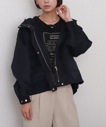 libelle more（リベル モア）の「【テフロン加工／防汚機能／撥水】Eツイルギャザーブルゾン マウンテンパーカー（マウンテンパーカー）」