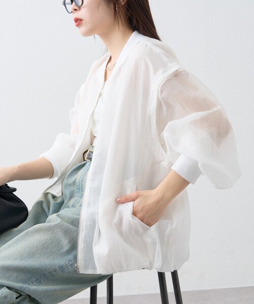 CIAOPANIC TYPY（チャオパニックティピー）の「リップストップ裾バルーン2WAYMA-1（ブルゾン・レディース・ピンク/ブラック/オフホワイト・ONE SIZE）」の12枚目の写真