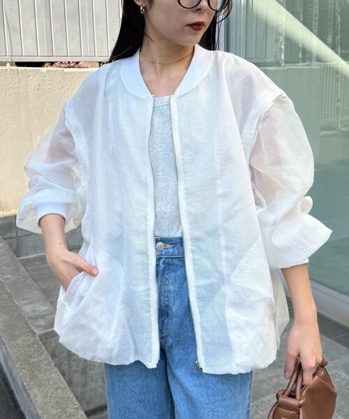 CIAOPANIC TYPY（チャオパニックティピー）の「リップストップ裾バルーン2WAYMA-1（ブルゾン・レディース・ピンク/ブラック/オフホワイト・ONE SIZE）」の22枚目の写真