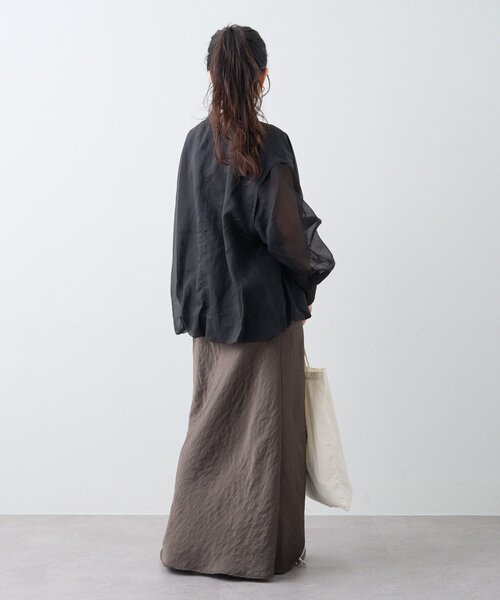 CIAOPANIC TYPY（チャオパニックティピー）の「リップストップ裾バルーン2WAYMA-1（ブルゾン・レディース・ピンク/ブラック/オフホワイト・ONE SIZE）」の9枚目の写真