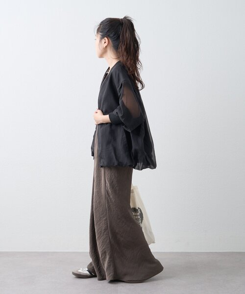 CIAOPANIC TYPY（チャオパニックティピー）の「リップストップ裾バルーン2WAYMA-1（ブルゾン・レディース・ピンク/ブラック/オフホワイト・ONE SIZE）」の10枚目の写真