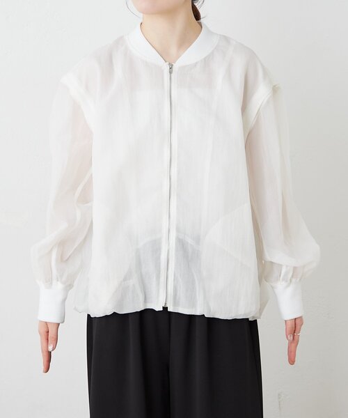 CIAOPANIC TYPY（チャオパニックティピー）の「リップストップ裾バルーン2WAYMA-1（ブルゾン・レディース・ピンク/ブラック/オフホワイト・ONE SIZE）」の11枚目の写真