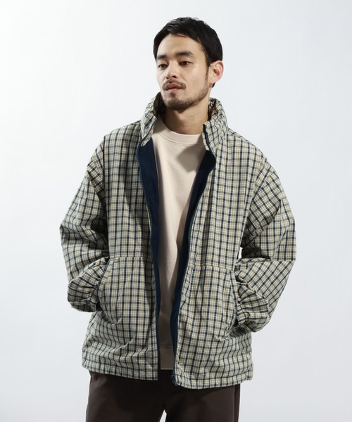 BAYFLOW（ベイフロー）の「ライトフードブルゾン（ブルゾン・メンズ・ネイビー/その他1・LARGE/MEDIUM）」の2枚目の写真