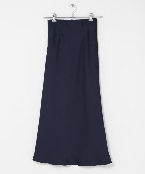 URBAN RESEARCH ROSSO WOMEN（アーバンリサーチ　ロッソ）の「ヴィンテージシルキーサテンイージースカート（スカート・レディース・オフホワイト/ネイビー・36/38）」の9枚目の写真