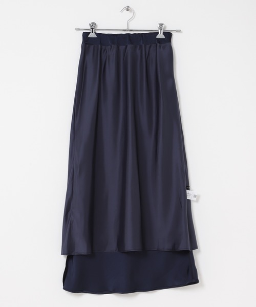 URBAN RESEARCH ROSSO WOMEN(アーバンリサーチ ロッソ)の「ヴィンテージシルキーサテンイージースカート(スカート・レディース・オフホワイト/ネイビー・36/38)」の20枚目の写真
