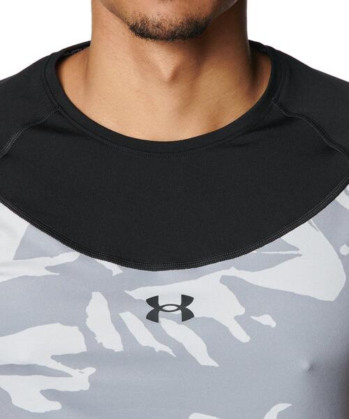 UNDER ARMOUR(アンダーアーマー)の「UAヒートギア コンフォート フィッティド ノベルティ ショートスリーブ クルーネック シャツ(ベースボール/メンズ)(Tシャツ/カットソー・メンズ・ブラック・M/XL/L/3XL/S/2XL)」の4枚目の写真