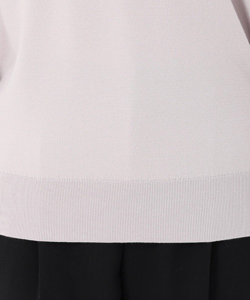 STRAWBERRY-FIELDS（ストロベリーフィールズ）の「コンフォートイネス_オフショルダ―ニット（ニット/セーター・レディース・オフホワイト/ライトグレー・2）」の9枚目の写真