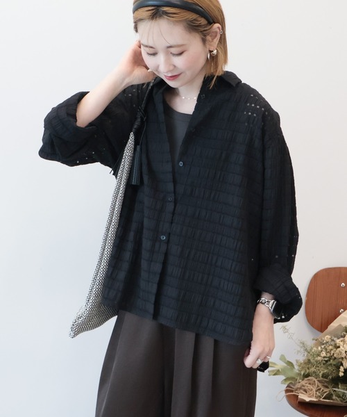 Shear check shirt — рубашка в клетку с эффектом стрижки