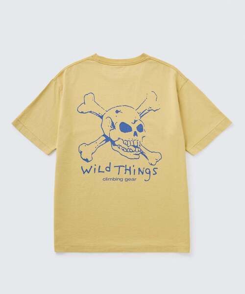 WILD THINGS(ワイルドシングス)の「クロスボーンズ S/S Tシャツ│CROSSBONES S/S TEE(Tシャツ/カットソー・メンズ・イエロー系その他2/チャコールグレー/ホワイト/グレー系その他3・XL/L/M/S)」の4枚目の写真