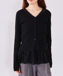 archives | レイヤードレースＴＯＰＳ×ニットカーディガンＳＥＴ(ニット/セーター)