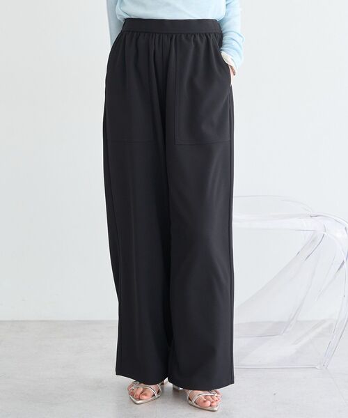 earth music&ecology（アースミュージックアンドエコロジー）の「リラックスベイカーパンツ（その他パンツ・レディース・ブラック/ホワイト系その他2/グレー/イエロー・FREE）」の3枚目の写真