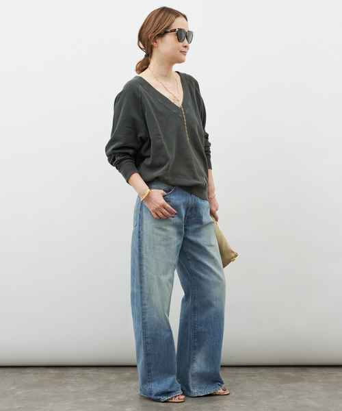 Deuxieme Classe(ドゥーズィエムクラス)の「【DENIMIST/デニミスト】TERI WIDE LEG JEAN (29.5)(その他パンツ・レディース・ブルー・24/25/26)」の10枚目の写真