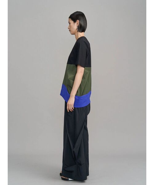 UN3D.（アンスリード）の「ROUND BOX COCOON T-SH / ラウンドボックスコクーンティーシャツ（Tシャツ/カットソー・レディース・グレー/ブラック/その他1/ホワイト・38/36）」の12枚目の写真