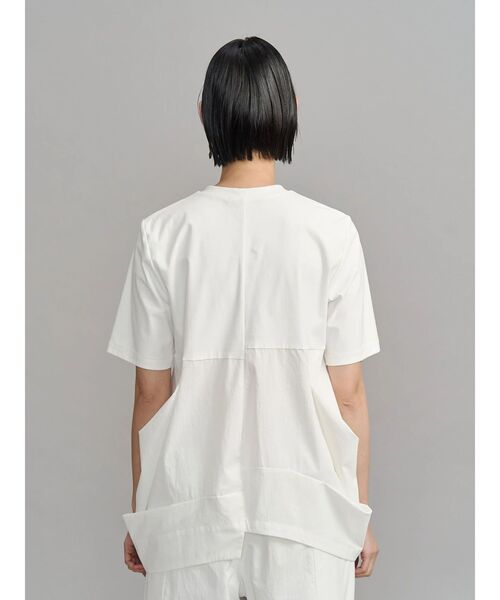 UN3D.（アンスリード）の「ROUND BOX COCOON T-SH / ラウンドボックスコクーンティーシャツ（Tシャツ/カットソー・レディース・グレー/ブラック/その他1/ホワイト・38/36）」の15枚目の写真