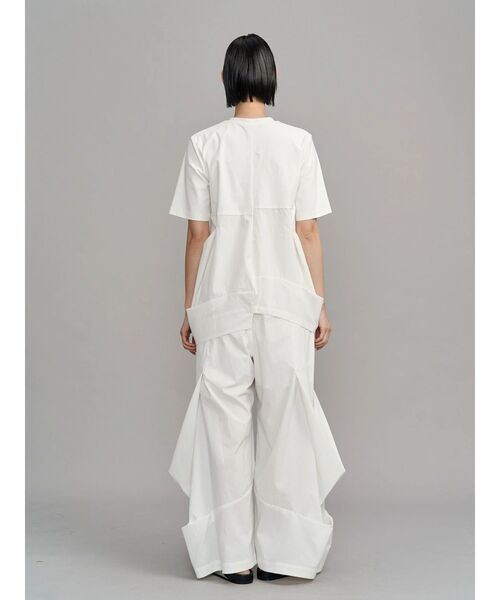 UN3D.（アンスリード）の「ROUND BOX COCOON T-SH / ラウンドボックスコクーンティーシャツ（Tシャツ/カットソー・レディース・グレー/ブラック/その他1/ホワイト・38/36）」の18枚目の写真