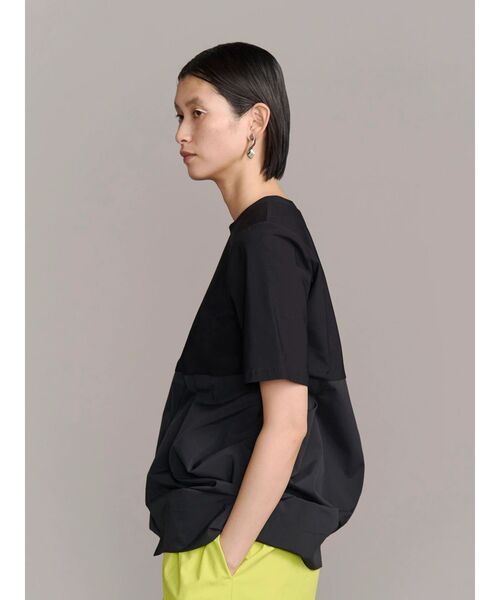 UN3D.（アンスリード）の「ROUND BOX COCOON T-SH / ラウンドボックスコクーンティーシャツ（Tシャツ/カットソー・レディース・グレー/ブラック/その他1/ホワイト・38/36）」の20枚目の写真