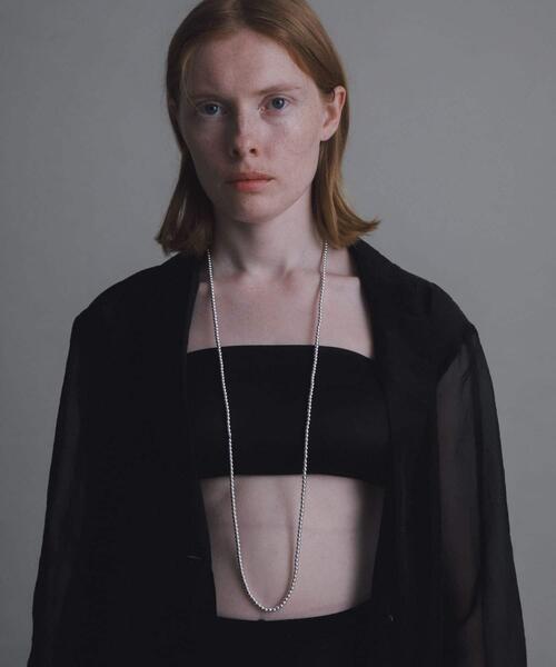 URBAN RESEARCH（アーバンリサーチ）の「decor『デコール』　HEMATITE 4MMBALL NECKLACE（ネックレス・レディース・シルバー・-）」の2枚目の写真