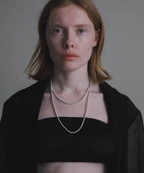 URBAN RESEARCH（アーバンリサーチ）の「decor『デコール』　HEMATITE 4MMBALL NECKLACE（ネックレス・レディース・シルバー・-）」の5枚目の写真