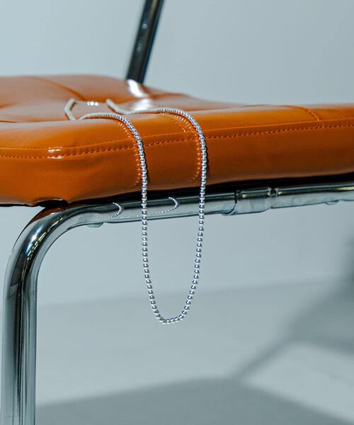 URBAN RESEARCH（アーバンリサーチ）の「decor『デコール』　HEMATITE 4MMBALL NECKLACE（ネックレス・レディース・シルバー・-）」の6枚目の写真