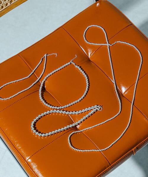 URBAN RESEARCH（アーバンリサーチ）の「decor『デコール』　HEMATITE 4MMBALL NECKLACE（ネックレス・レディース・シルバー・-）」の7枚目の写真