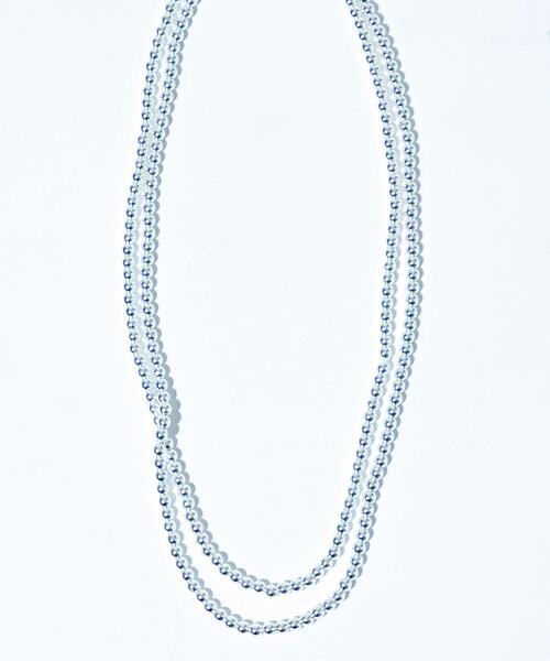 URBAN RESEARCH（アーバンリサーチ）の「decor『デコール』　HEMATITE 4MMBALL NECKLACE（ネックレス・レディース・シルバー・-）」の8枚目の写真