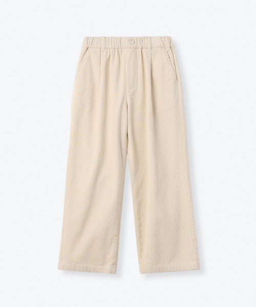 MUSINSA STANDARD KIDS（ムシンサスタンダードキッズ）の「ワンタックワイドバンディングコーデュロイパンツ[クリーム]（その他パンツ・レディース・その他・100/110/120/130/140/150/160）」の3枚目の写真