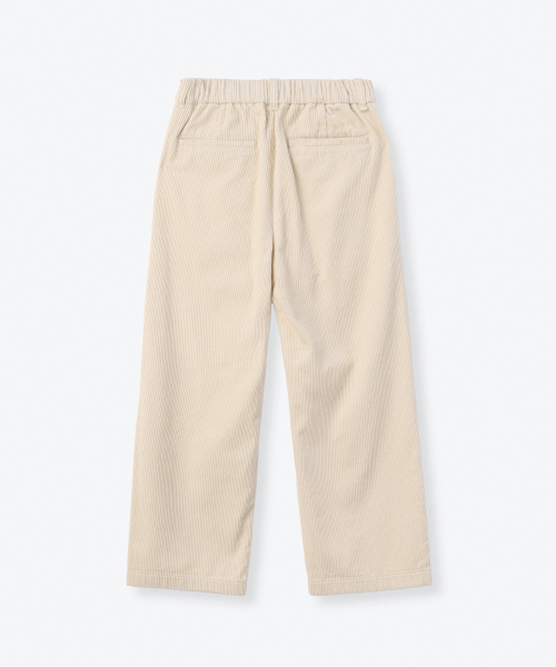 MUSINSA STANDARD KIDS（ムシンサスタンダードキッズ）の「ワンタックワイドバンディングコーデュロイパンツ[クリーム]（その他パンツ・レディース・その他・100/110/120/130/140/150/160）」の4枚目の写真