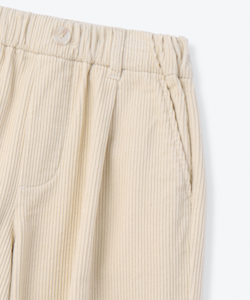 MUSINSA STANDARD KIDS（ムシンサスタンダードキッズ）の「ワンタックワイドバンディングコーデュロイパンツ[クリーム]（その他パンツ・レディース・その他・100/110/120/130/140/150/160）」の5枚目の写真