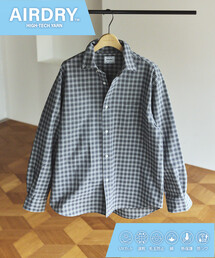 FREAK'S STORE | AIRDRY HIGH TECHYARN オックスフォード ボタンダウンシャツ ロングスリーブ/エアドライ ポリエステル 長袖シャツ(シャツ/ブラウス)