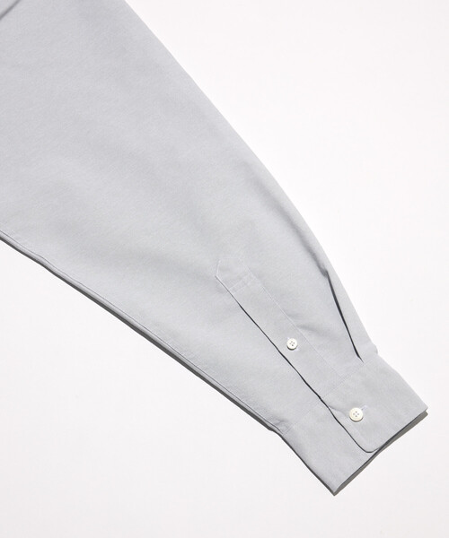 FREAK'S STORE（フリークスストア）の「AIRDRY HIGH TECHYARN オックスフォード ボタンダウンシャツ ロングスリーブ/エアドライ ポリエステル 長袖シャツ（シャツ/ブラウス・メンズ・ホワイト/グレー/サックスブルー/ブルー/グリーン/ダークグレー/その他9・SMALL/MEDIUM/LARGE）」の18枚目の写真