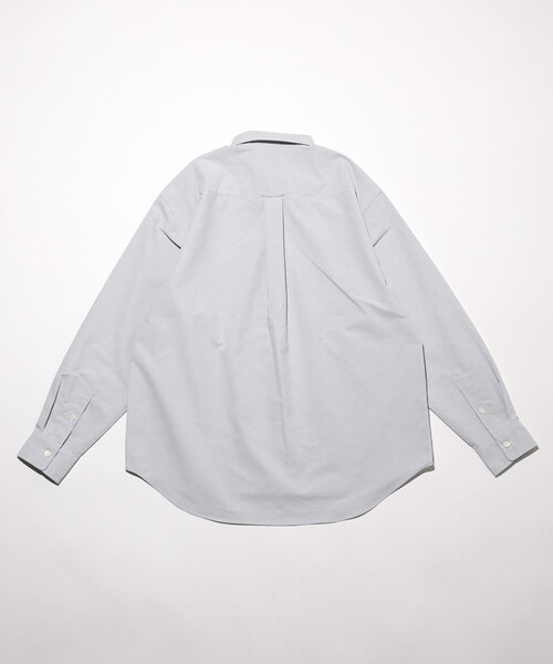 FREAK'S STORE（フリークスストア）の「AIRDRY HIGH TECHYARN オックスフォード ボタンダウンシャツ ロングスリーブ/エアドライ ポリエステル 長袖シャツ（シャツ/ブラウス・メンズ・ホワイト/グレー/サックスブルー/ブルー/グリーン/ダークグレー/その他9・SMALL/MEDIUM/LARGE）」の17枚目の写真
