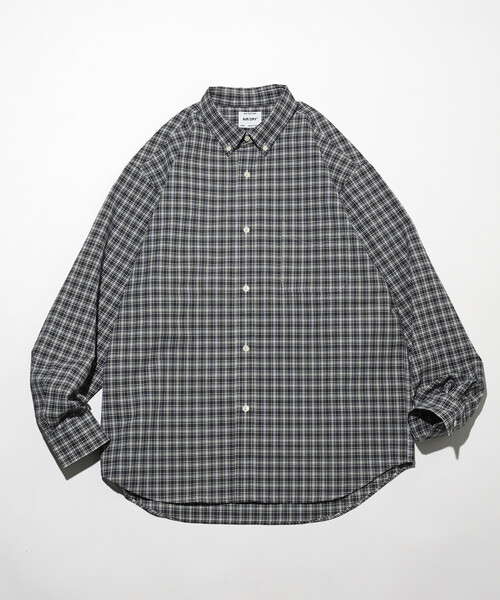 FREAK'S STORE（フリークスストア）の「AIRDRY HIGH TECHYARN オックスフォード ボタンダウンシャツ ロングスリーブ/エアドライ ポリエステル 長袖シャツ（シャツ/ブラウス・メンズ・ホワイト/グレー/サックスブルー/ブルー/グリーン/ダークグレー/その他9・SMALL/MEDIUM/LARGE）」の14枚目の写真