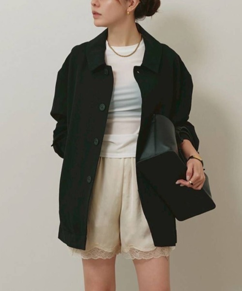 TODAYFUL（トゥデイフル）の「TODAYFUL　Soutiencollar Washed Jacket ステンカラーウォッシュドジャケット/12620104（ステンカラーコート・レディース・アイボリー/ブラック・36）」の19枚目の写真